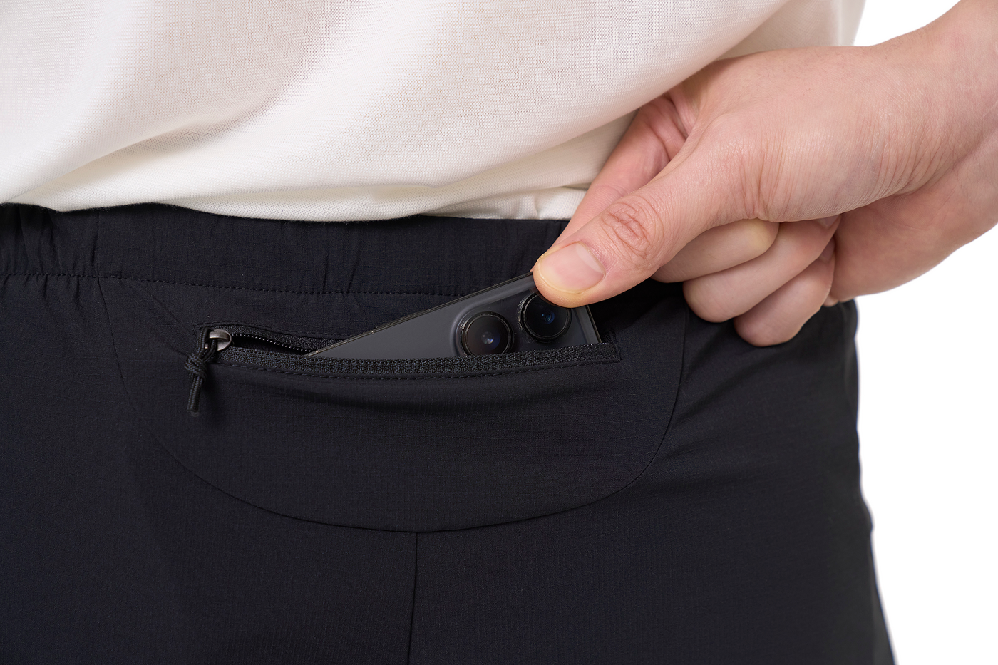 Lightweight run shorts engineered for unrestricted movement