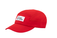 Kloof Cap in Ember, three-quarter view showing the Wild Within patch and mesh panels