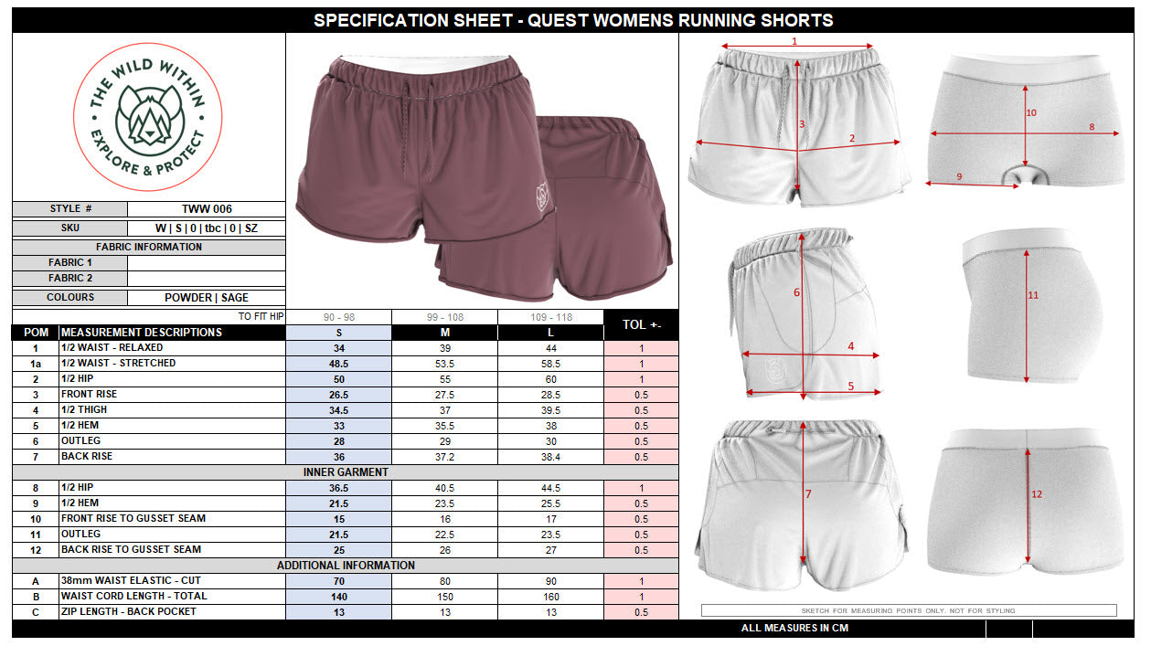 Ladies Quest Shorts 12" - Sage